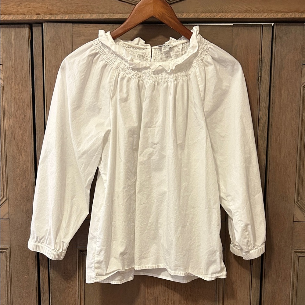 J Crew White Blouse